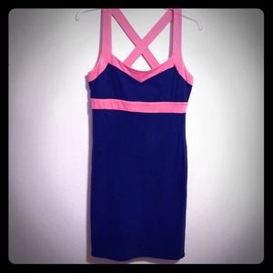 3/$13🌈Xhilaration Coral & Navy Minidress